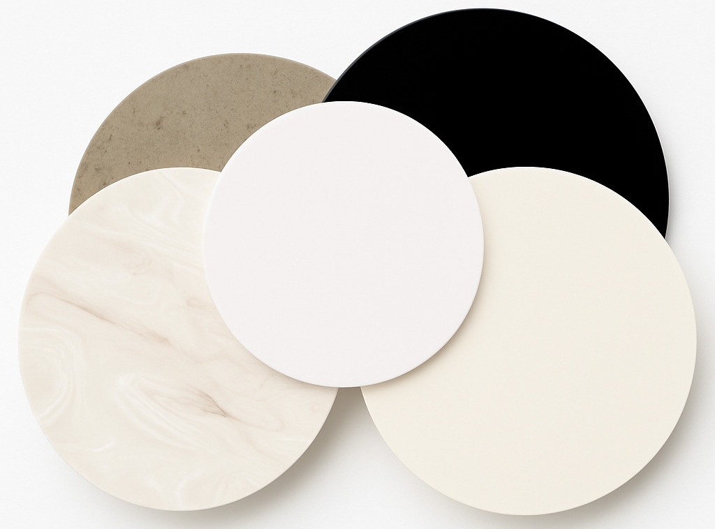 Runde Corian bordplader