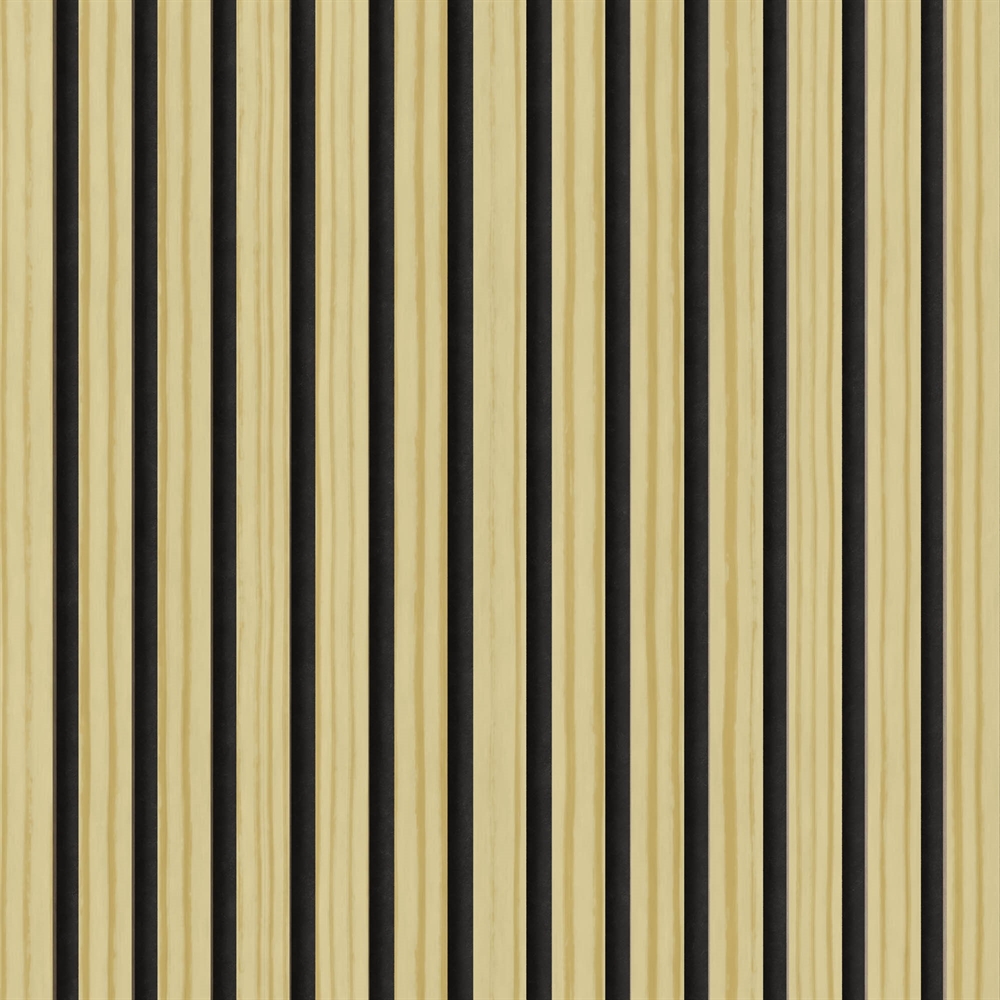 Brandhæmmende akustikpanel - Fyrfiner-look 60 x 248 cm