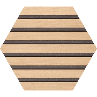 NON-Akustikpanel Hexagon - Ubehandlet Eg 