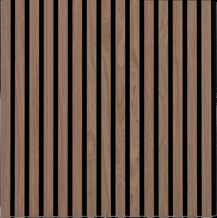 Akustikpanel - Mørk valnød look 60 x 240 cm