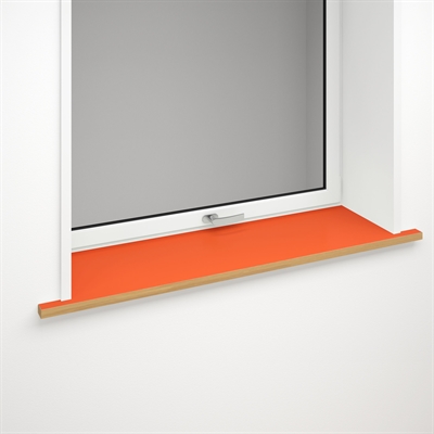 Vindueskarm orange linoleum med valgfri forkant | Orange Blast 4186